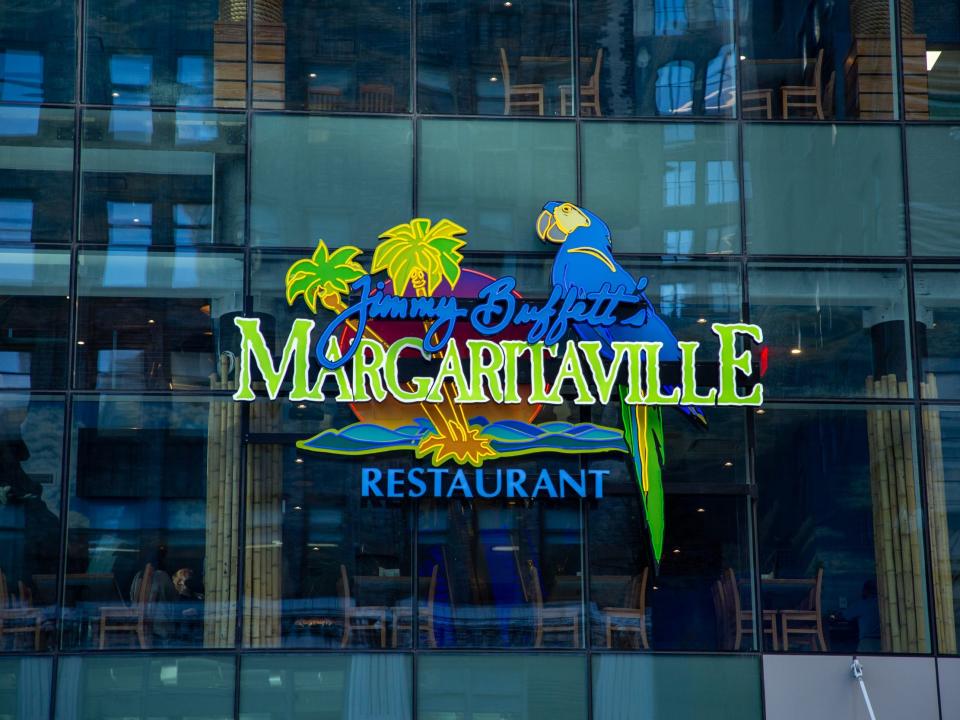 the exterior of the Margaritaville Resort Times Square building