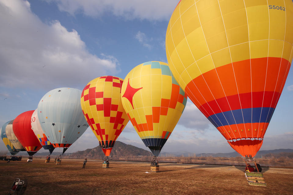 Hot air balloon championship in South Korea