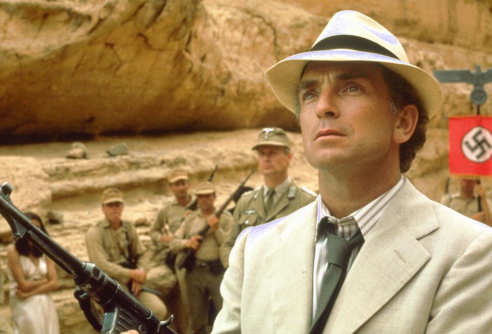 French archaeologist Rene Belloq heads up a Nazi contingent to find the Ark in "Raiders of the Lost Ark."