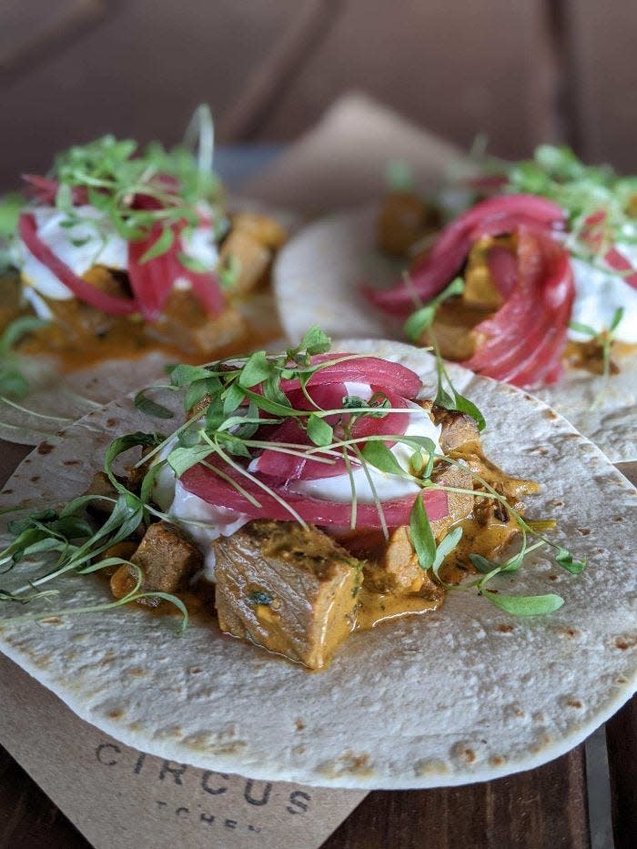 Bread & Circus plans to offer their Curry Bison Tacos during Downtown Restaurant Week April 1-9.