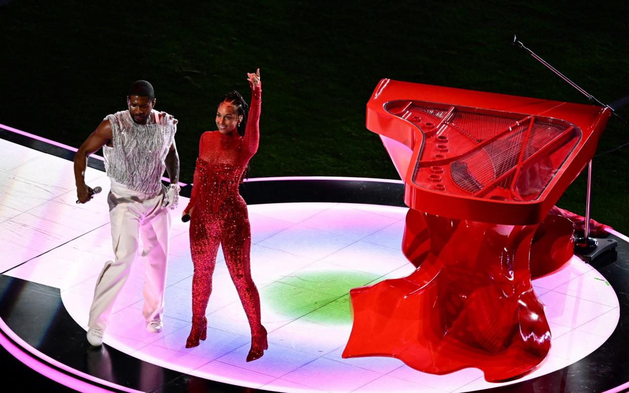 Usher and Alicia Keys