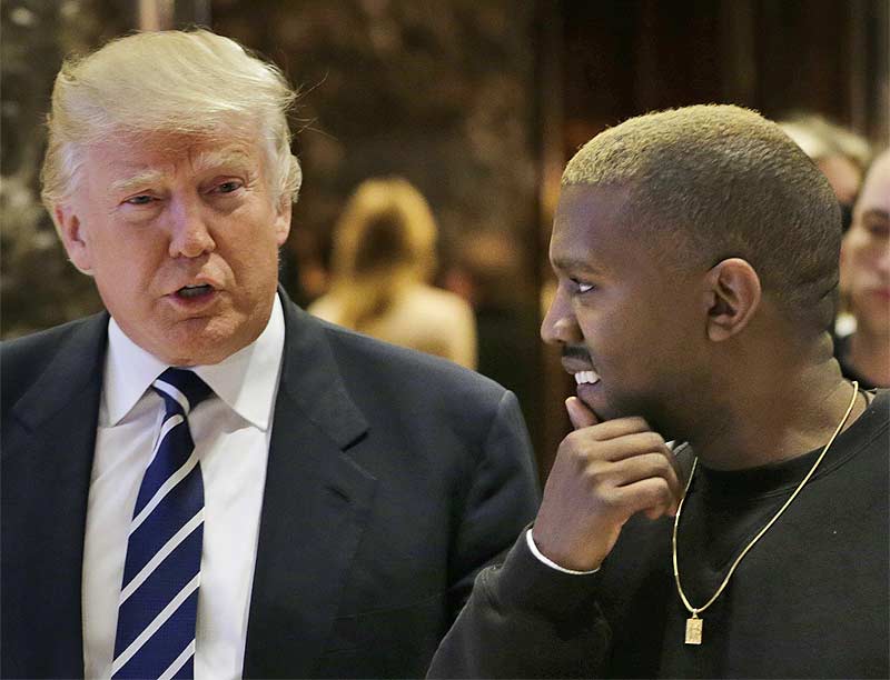 President Donald Trump and rapper Kanye West have frequently expressed praise for each other. [File photo]