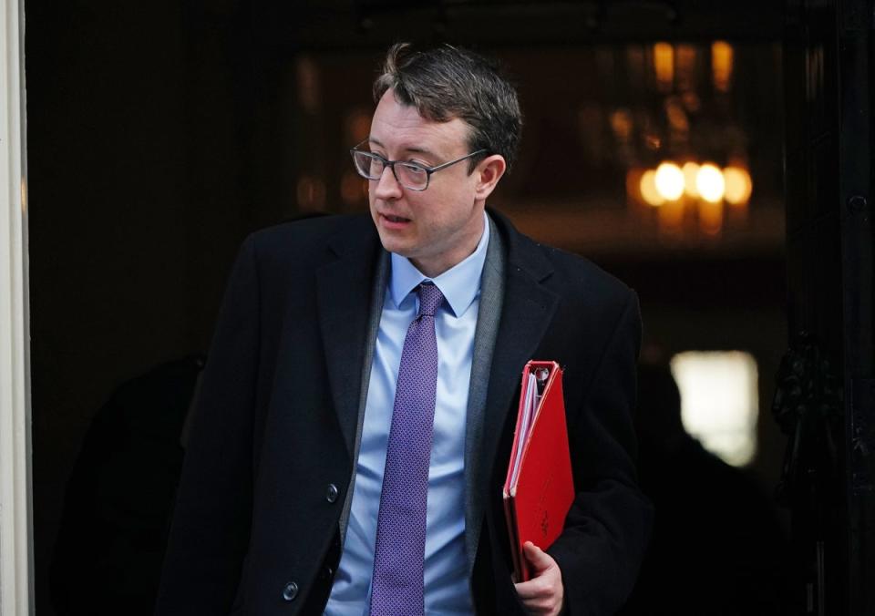 Simon Clarke has come under pressure over pay for public sector workers (Aaron Chown/PA) (PA Wire)