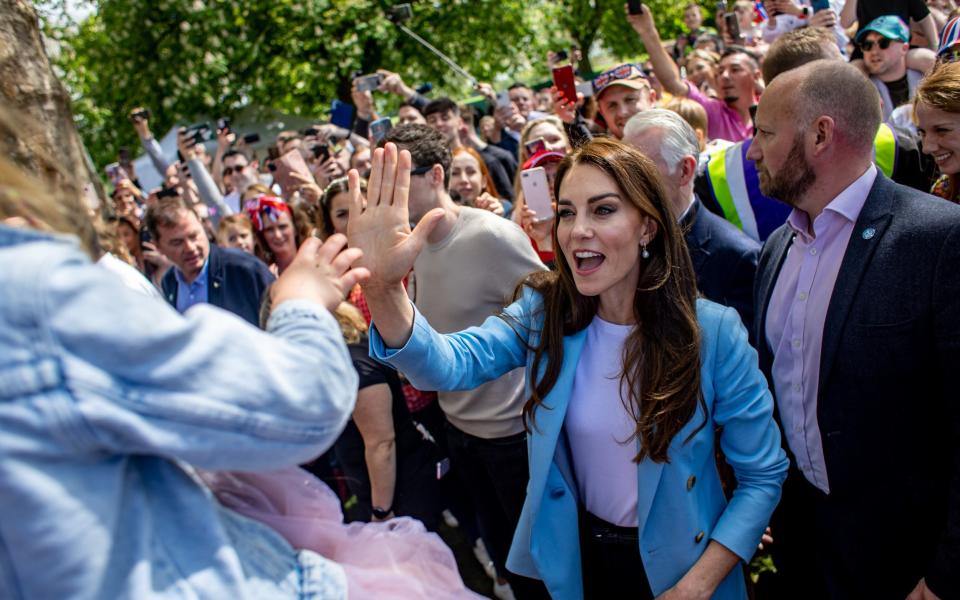 The Princess of Wales visits the Coronation Big Lunch in Windsor, Britain, 07 May 2023