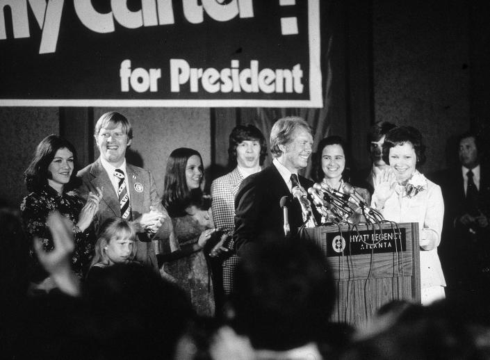 Jimmy Carter with his family