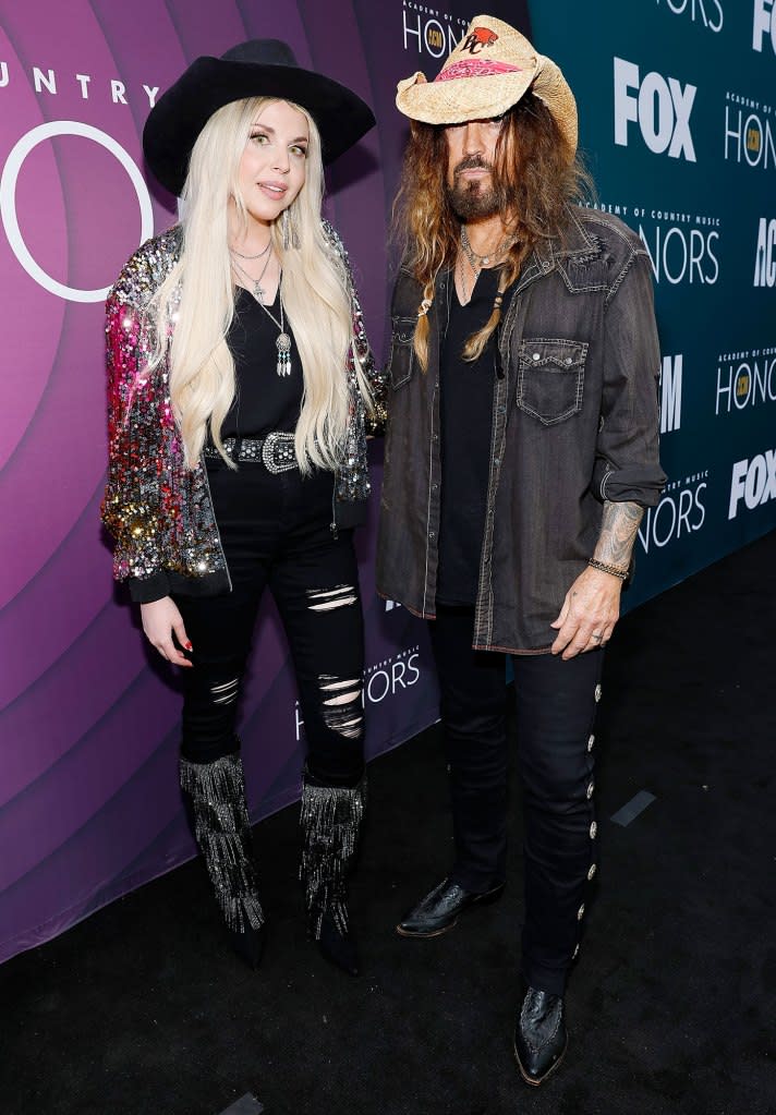 1634727374 Billy Ray Cyrus Makes Red Carpet Debut With Fiancee Firerose 16th Annual Academy of Country Music Honors