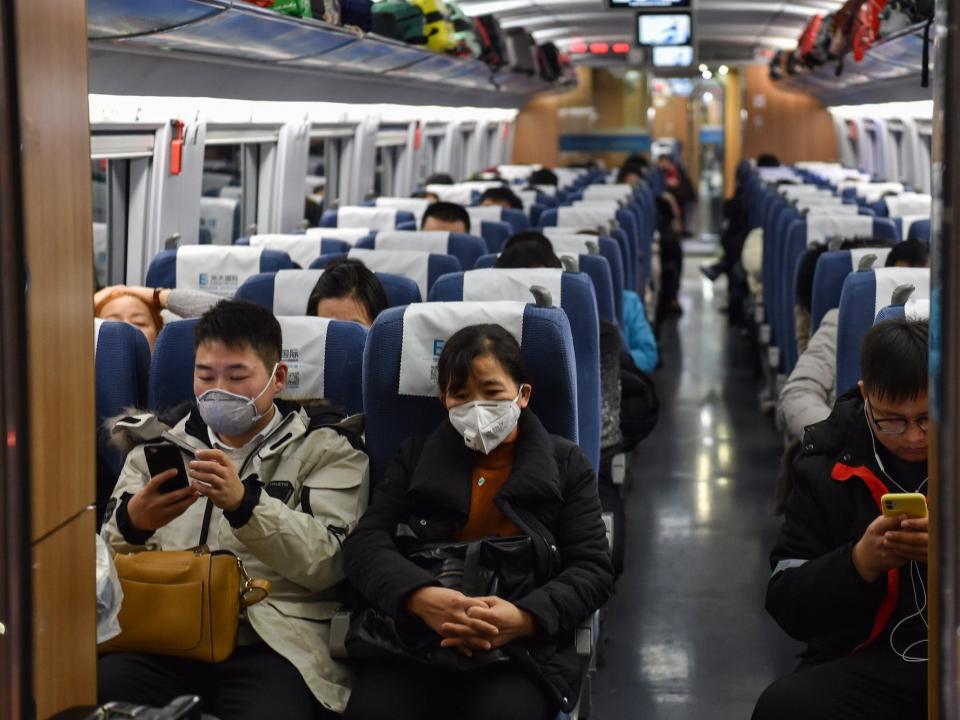 Train Shanghai to Wuhan January 23 lockdown coronavirus outbreak