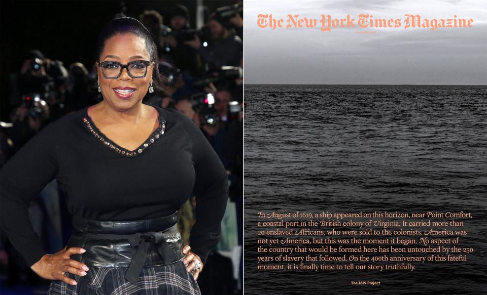 Oprah Winfrey and Lionsgate are partnering with Pulitzer Prize-winning journalist Nikole Hannah-Jones to adapt The New York Times’ 1619 Project for film and television.