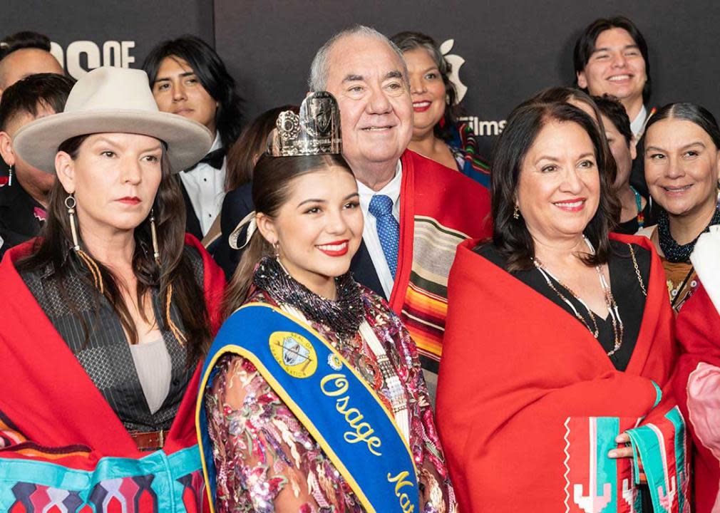 Members of Osage Nation attend premiere of the movie Killer os the Flower Moon at Alice Tully Hall in New York  