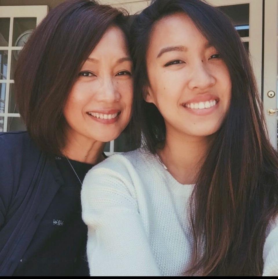 Lisa Lu and her mom, Priscilla Chiu, on Mother's Day in 2017.