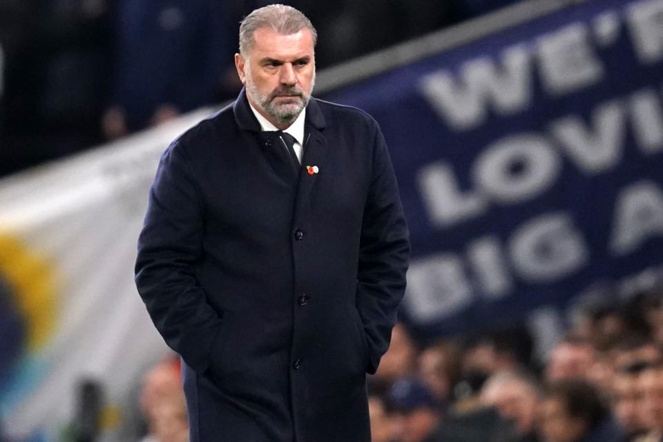 Ange Postecoglou will not change his approach when Tottenham travel to Manchester City (John Walton/PA) (PA Wire)