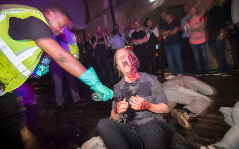 Project Diffuse' A full scale 'real-time' simulation of a noxious substance/acid attack within a nightclub of bar setting - Paul Grover for the Telegraph