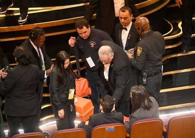 Rami Malek Examined by Paramedics at the 2019 Oscars