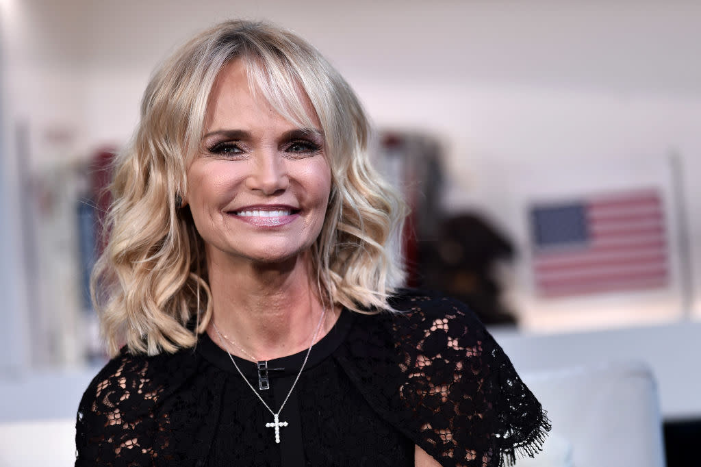 Kristin Chenoweth on "Fox & Friends" on Dec. 9. (Photo: Steven Ferdman/Getty Images)