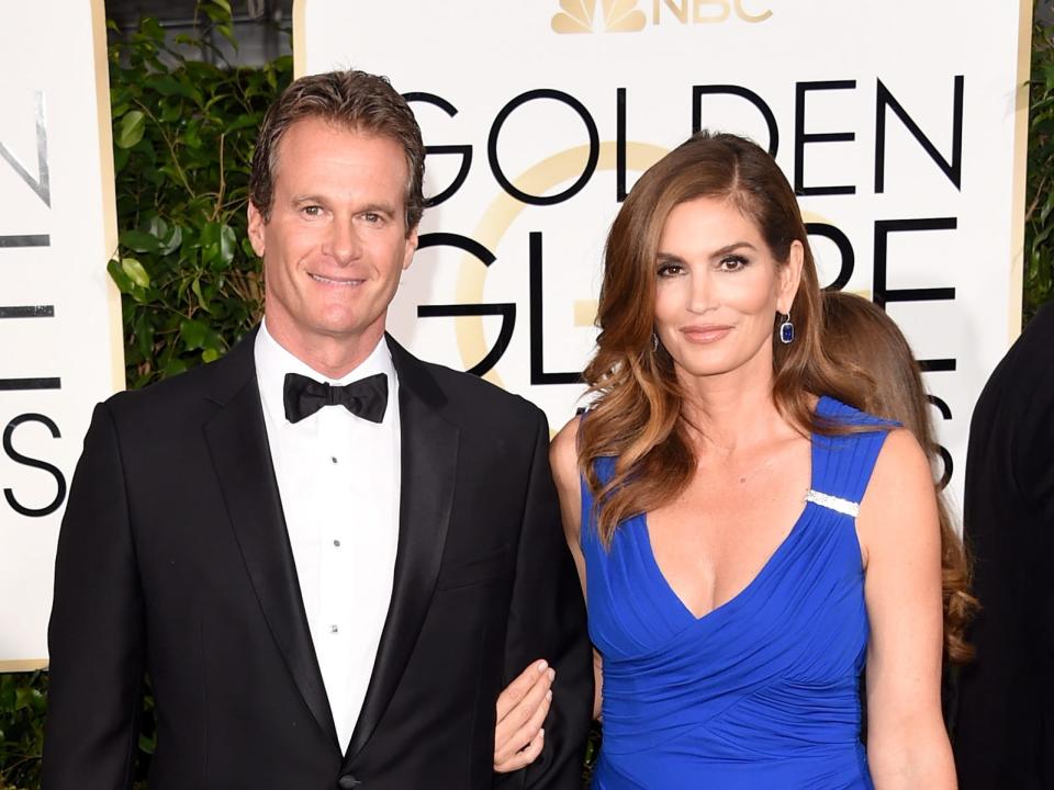 cindy crawford rande gerber golden globes