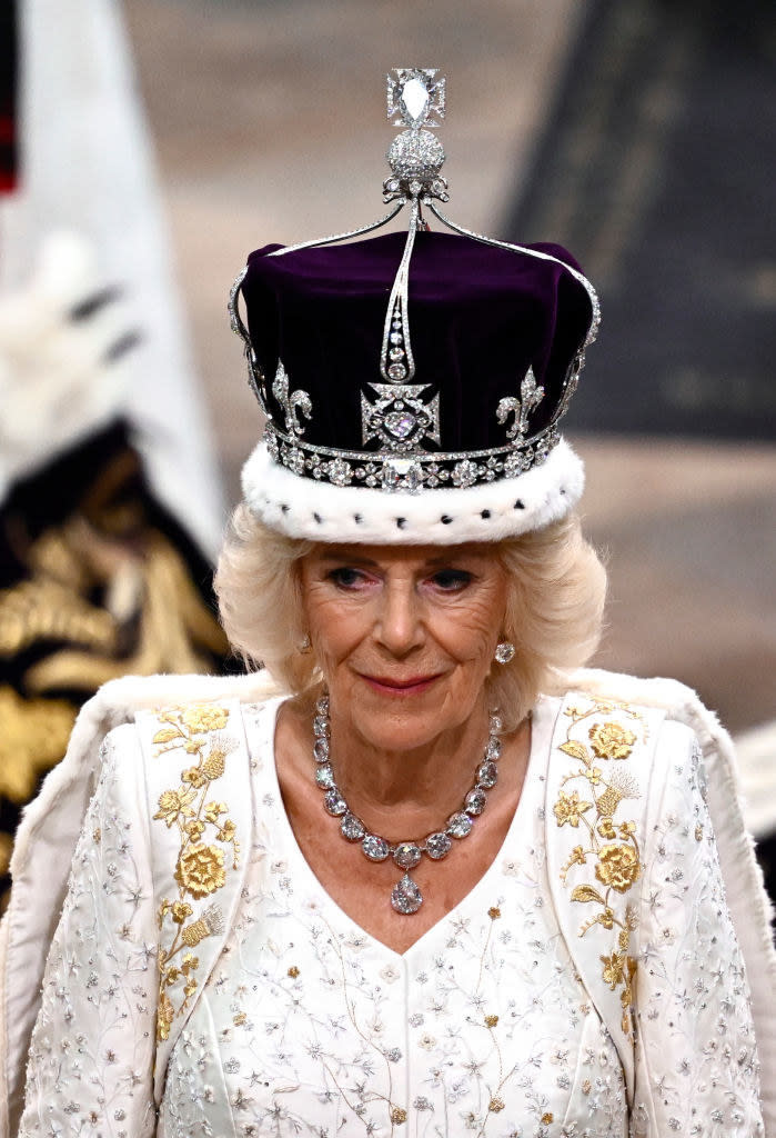 Closeup of Queen Camilla