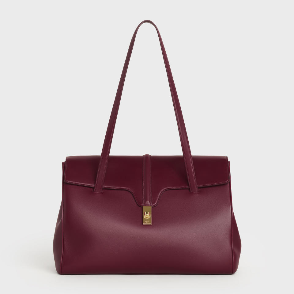 Celine Large Soft 16 in Burgundy. (PHOTO: Celine)