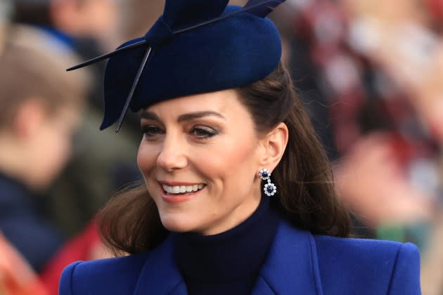 Catherine, Princess of Wales attends the Christmas Morning Service at Sandringham Church. - Credit: Stephen Pond/Getty Images