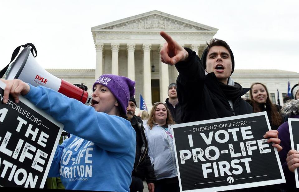 A pro-life demonstration in Washington