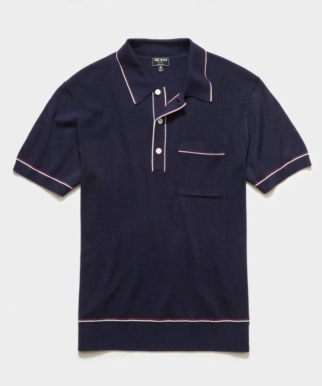 SG Camp Collar Shirt - Navy Palms