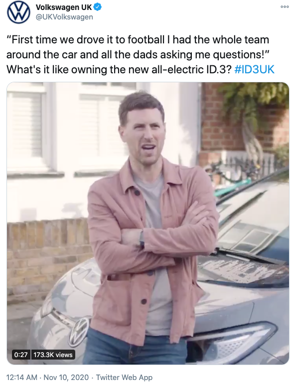 Ein Autowerbespot von Volkswagen wurde von verärgerten Twitter-Usern als „sexistisch“ bezeichnet. Foto: Twitter.