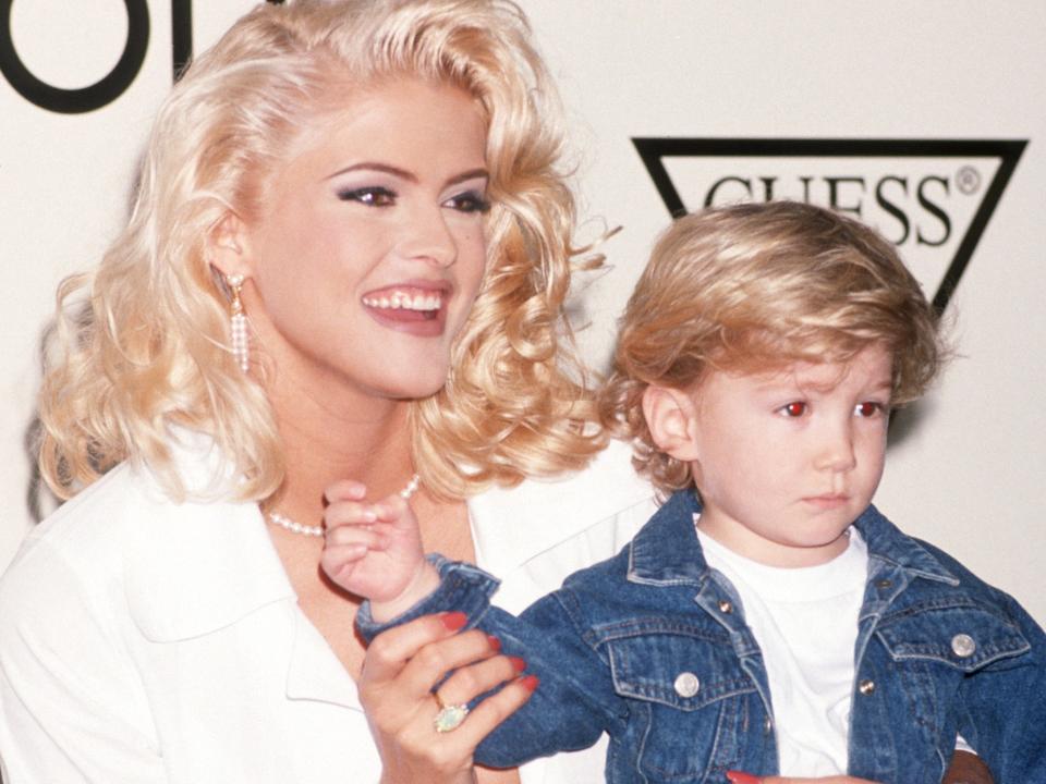 Anna Nicole Smith with her son Daniel.