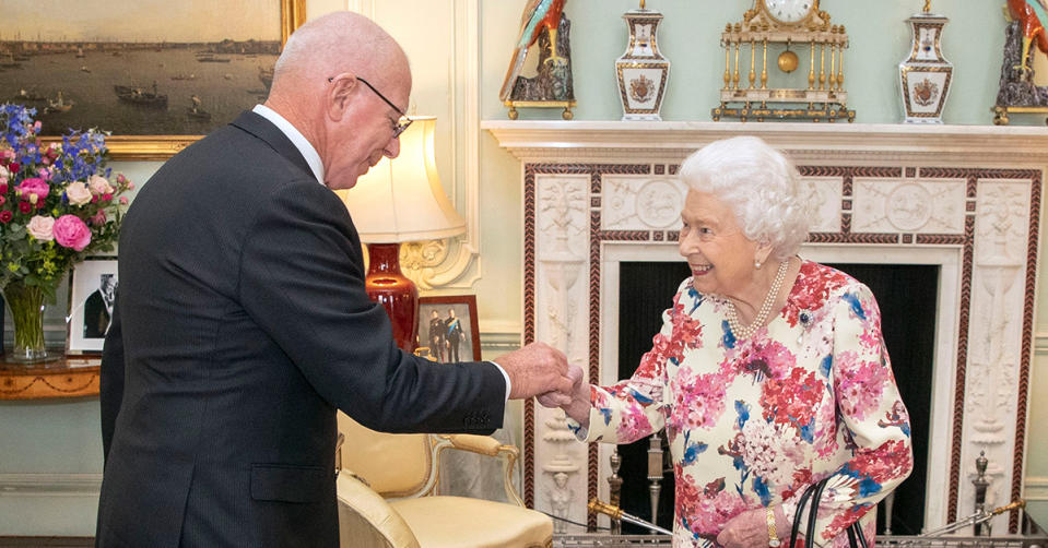 Australia's Governor-General David Hurley has been slammed for his 'disrespectful' comment about the Queen's death. Photo: Getty