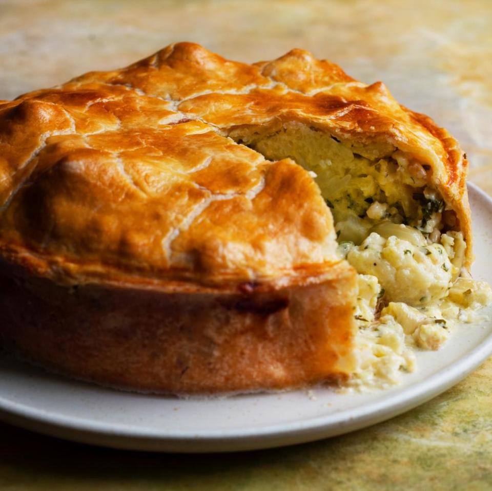 Nigel Slater’s cauliflower cheese pie recipe.