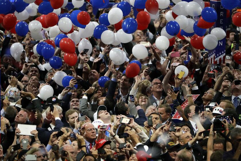 The final day of the Republican National Convention in Cleveland in 2016.