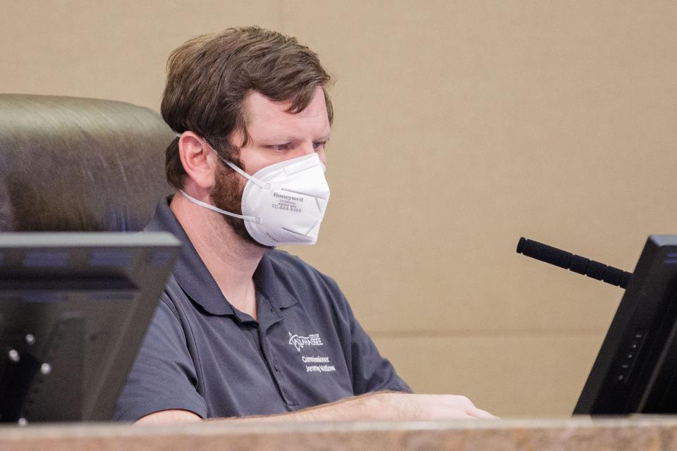 Mayor Pro-Tem Jeremy Matlow listens to a presentation during a CRA meeting at City Hall Thursday, Sept. 9, 2021.