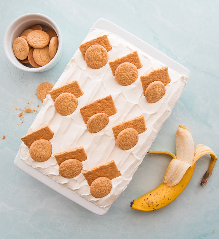 <p>Sense and Edibility</p><p>Homemade Banana Pudding is easier (and tastier) than you can imagine. A layered dessert made with pastry cream and fresh bananas, it'll be your go-to recipe.</p><p><strong>Get the Recipe:</strong><a href="https://senseandedibility.com/banana-pudding-homemade/" rel="nofollow noopener" target="_blank" data-ylk="slk:Homemade Banana Pudding;elm:context_link;itc:0;sec:content-canvas" class="link "> <strong>Homemade Banana Pudding</strong></a></p>