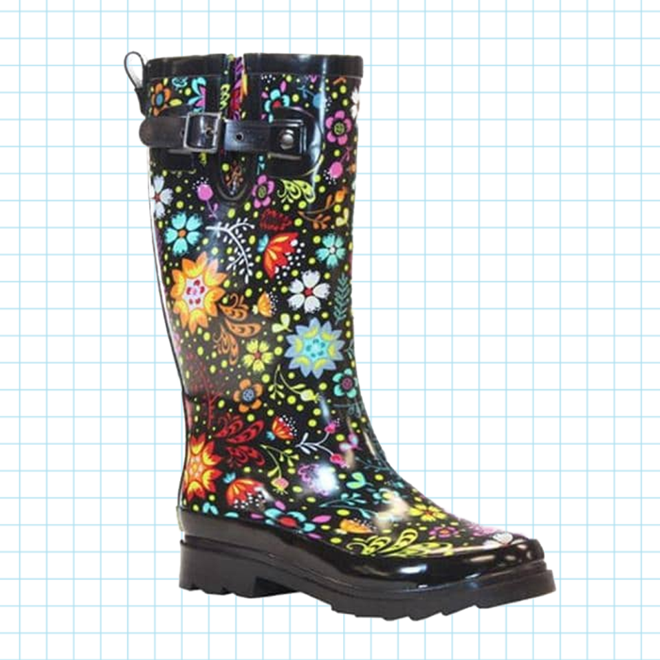 11) Waterproof Printed Tall Rain Boot