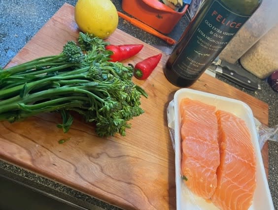 After reading Spare, I was inspired to track down and try the salmon recipe Meghan Markle made for Prince Harry the first time they hosted a dinner party together. (Photo: Aly Walansky)