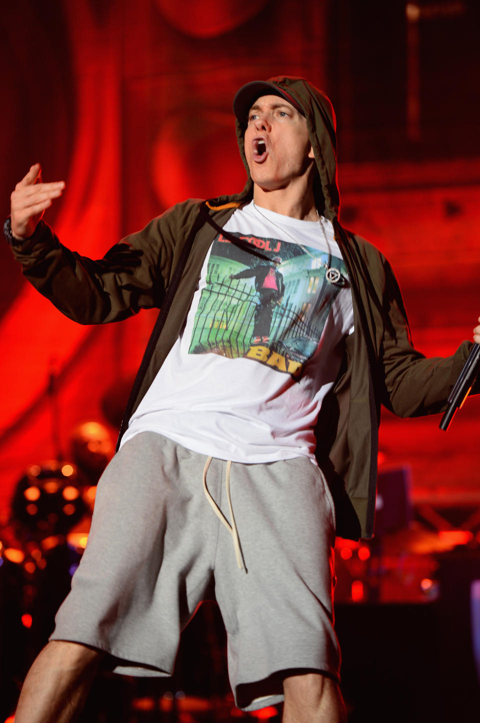 On stage at Lollapalooza in Chicago, Illinois.&nbsp;