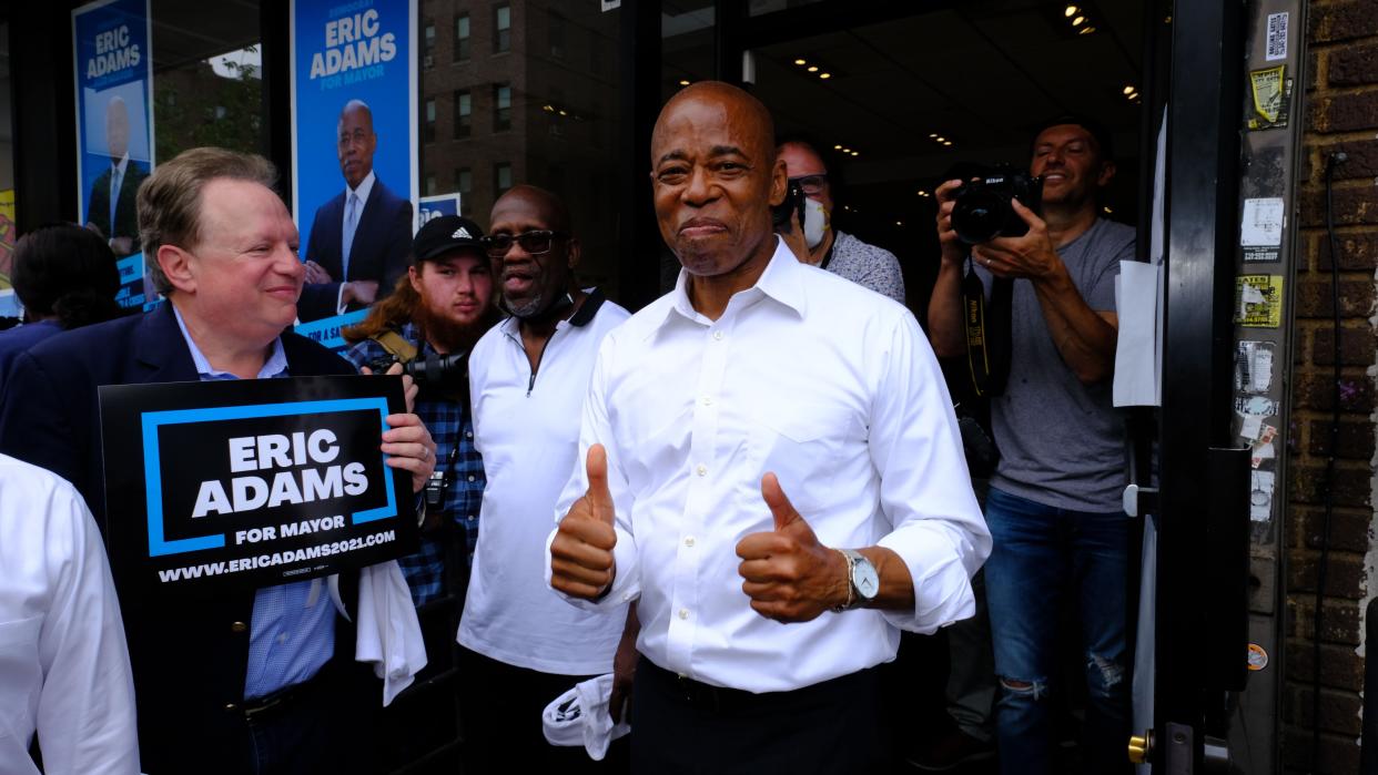 New York City mayoral candidate Eric Adams