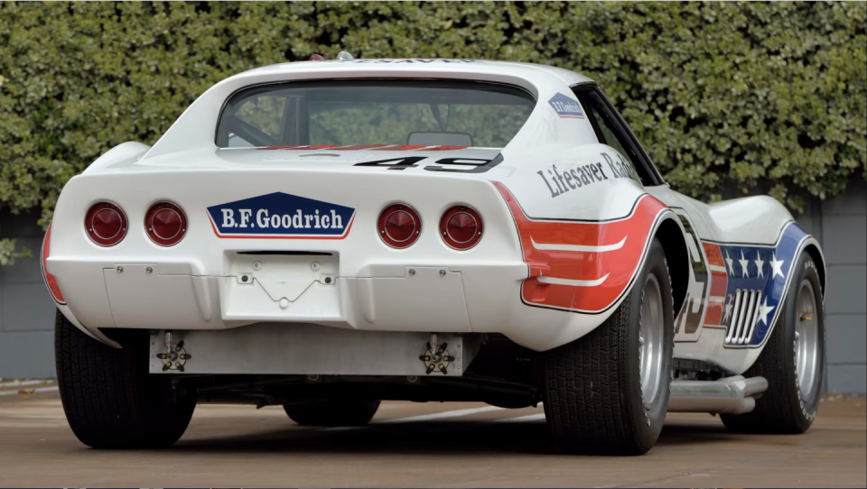 greenwood corvette number 49 for sale via mecum auctions rear three quarter view