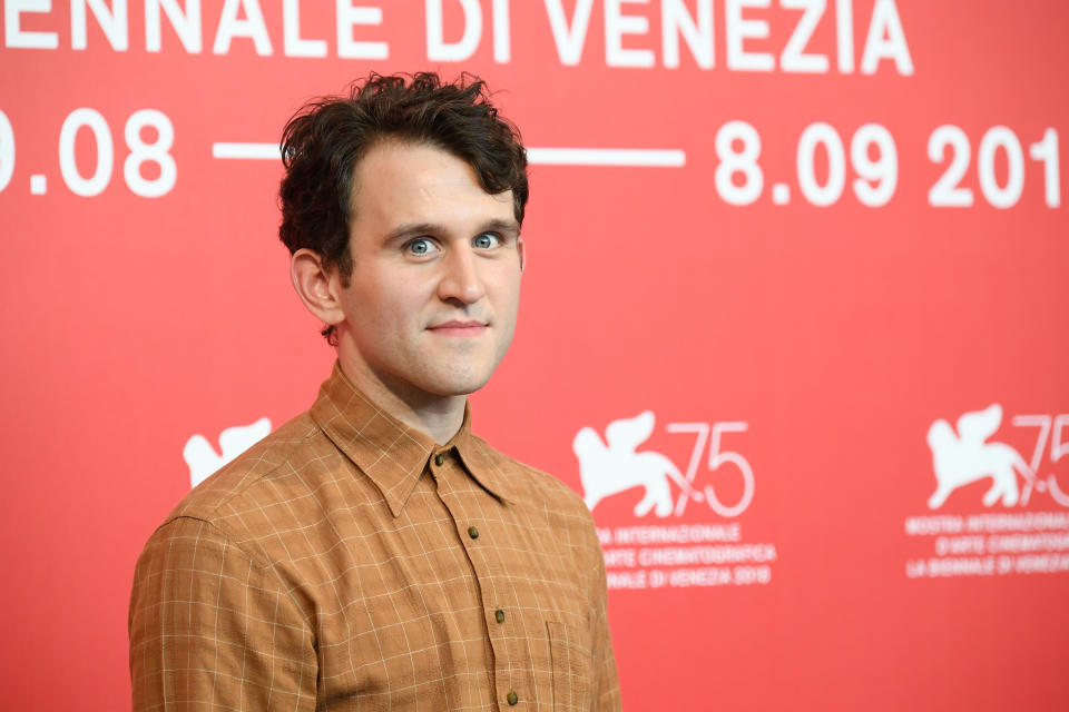 VENICE, ITALY - AUGUST 31: Harry Melling attends 'The Ballad of Buster Scruggs' photocall during the 75th Venice Film Festival at Sala Casino on August 31, 2018 in Venice, Italy. (Photo by Dominique Charriau/WireImage)