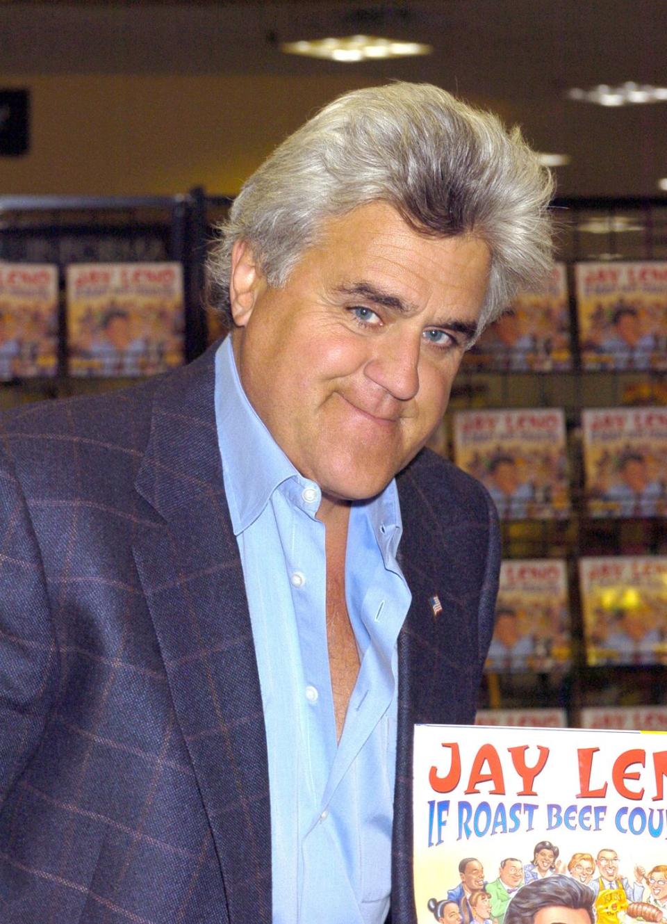 <p>Former late-night funny man Jay Leno was inspired by a true story from his childhood for his children's book entitled <em>If Roast Beef Could Fly</em>, published in 2004. The book tells the story of Little Jay, whose hunger threatens his family's end-of-summer barbecue on their new deck, complete with his dad's brand new rotisserie. </p><p>The comedian told <a href="https://variety.com/2003/more/news/leno-cooks-up-roast-beef-for-kid-readers-1117889761/" rel="nofollow noopener" target="_blank" data-ylk="slk:Variety" class="link "><em>Variety</em></a> that he was approached by a publisher to write the book and noted that sharing his experiences is "what I do for a living."</p><p>“This story is one of many of my family stories that I enjoy telling people,” Jay said.“It’s a funny story and there are some things in there for the adults, so we’ll see what happens."</p><p><a class="link " href="https://www.amazon.com/Jay-Leno-Roast-Beef-Could/dp/0689867670/ref=sr_1_1?crid=3RITVIH91ZKDR&dchild=1&keywords=if+roast+beef+could+fly&qid=1599799575&s=books&sprefix=if+roast+%2Cstripbooks%2C177&sr=1-1&tag=syn-yahoo-20&ascsubtag=%5Bartid%7C2140.g.33987725%5Bsrc%7Cyahoo-us" rel="nofollow noopener" target="_blank" data-ylk="slk:Buy the Book">Buy the Book</a></p>