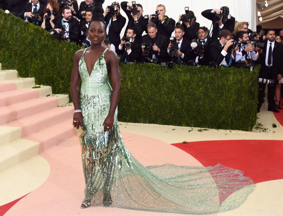 Lupita Nyong'o attends the 2016 Met Gala.