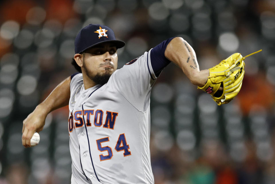 The Astros trading for Roberto Osuna might have been the most controversial move of the MLB season. (AP Photo)