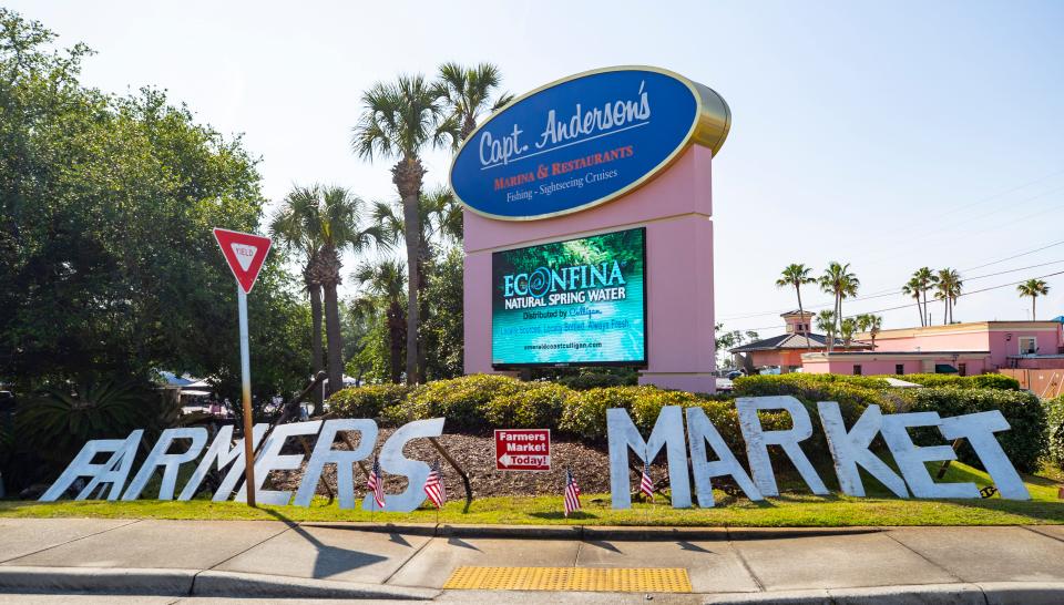 The Grand Lagoon Waterfront Farmer’s Market takes place on Saturdays from 8 a.m. to 1 p.m. at Capt. Anderson’s Seafood Restaurant in Panama City Beach.