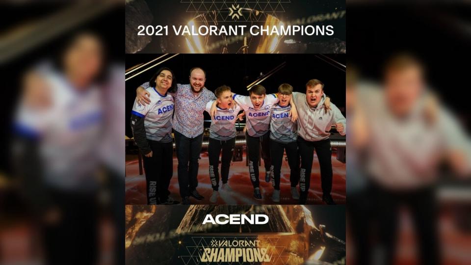 Acend outlasted Gambit Esports, 3-2, in the grand finals of VALORANT Champions 2021 to be crowned as the game's first-ever world champions. (Photo: VALORANT Esports/Riot Games)