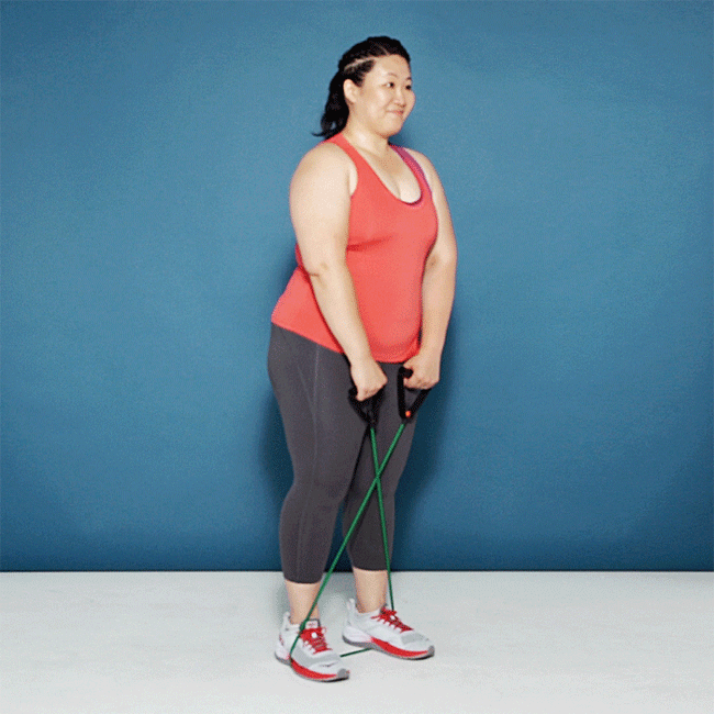 Resistance Band Upright Row