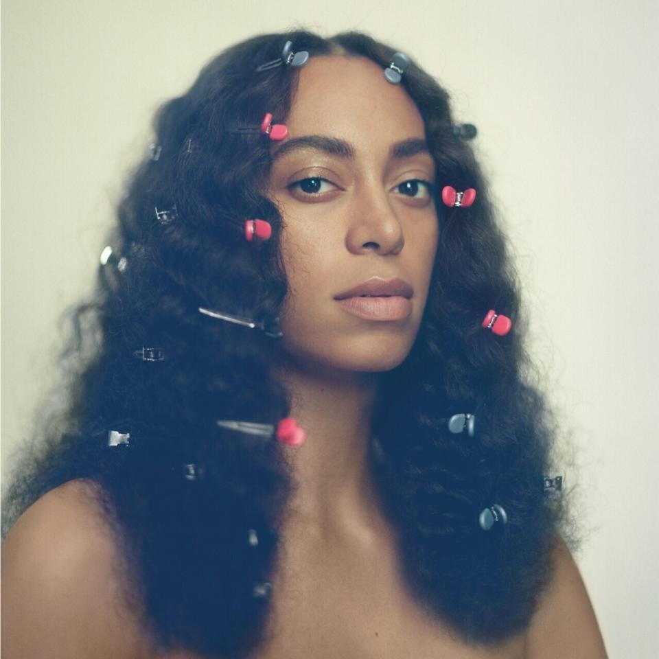 This cover image released by Columbia Records shows "A Seat at the Table" by Solange, named one of the top albums of the decade by the Associated Press. (Columbia via AP)