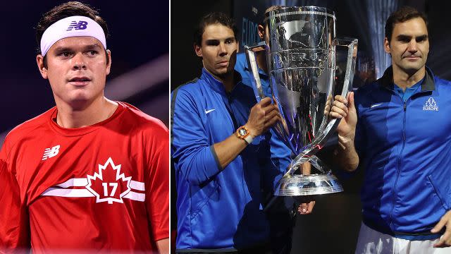 Raonic's year has been frustrating, while Nadal and Federer have thrived. Image: Getty