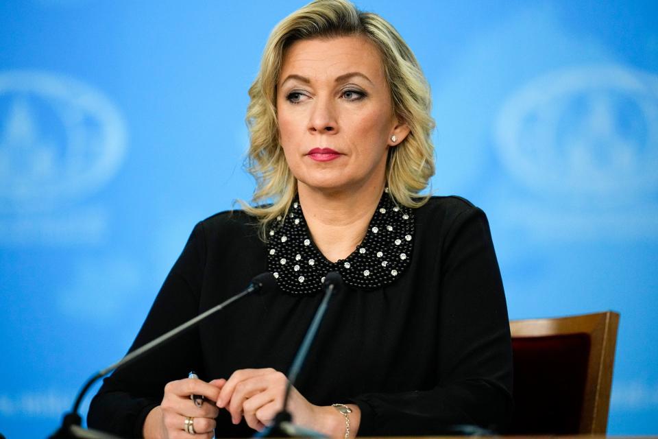 Russia’s foreign ministry spokesperson Maria Zakharova, (AP)