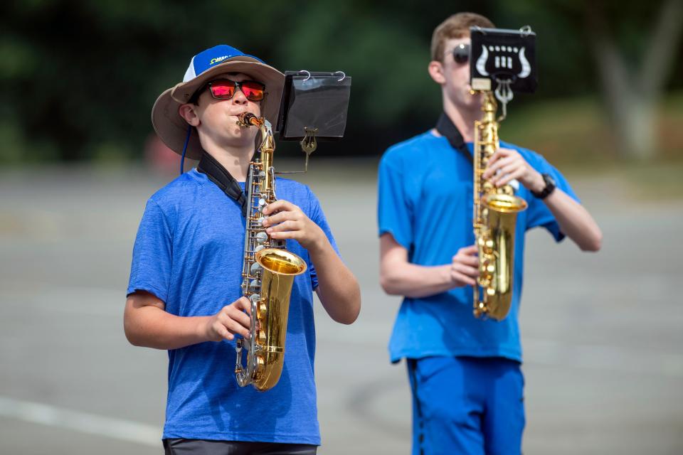 Central High School band camp on Thursday, July 27, 2023.