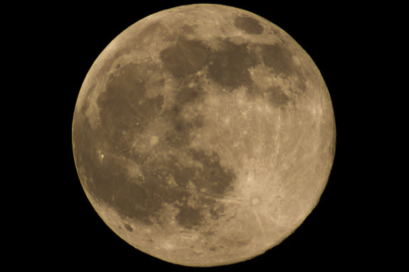 Astrophotographer Greg Hogan took this image of the full moon on June 12, 2014 from Kathleen, Georgia.