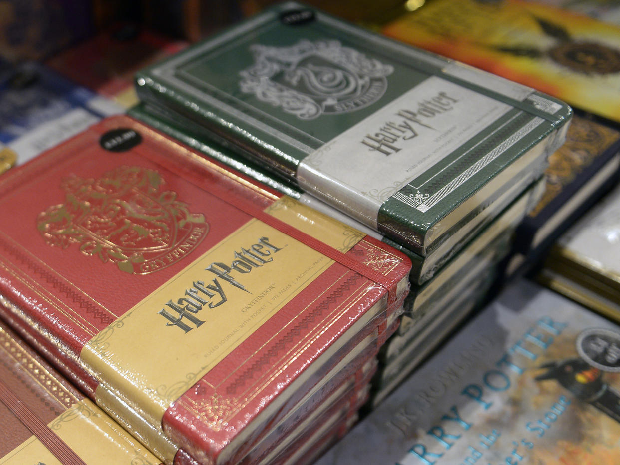 Special edition 20th anniversary edition Harry Potter books are displayed for sale in a book store in Edinburgh, Scotland: AFP/Getty