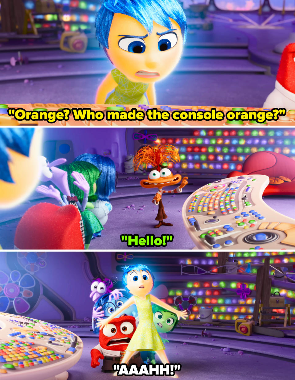 Screenshots from "Inside Out"